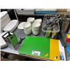 Image 3 : ASSORTED CUTTING BOARDS, WHITE COMMERCIAL DISHWARE, WINE BOTTLE CHILLERS, SCOOPS, & KITCHEN TOOLS