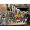 Image 3 : ASSORTED, SOUP LADLES, ICE CREAM SCOOPS, TONGS, BOTTLES, BOXES OF COMMERCIAL SUGAR PACKET HOLDERS,
