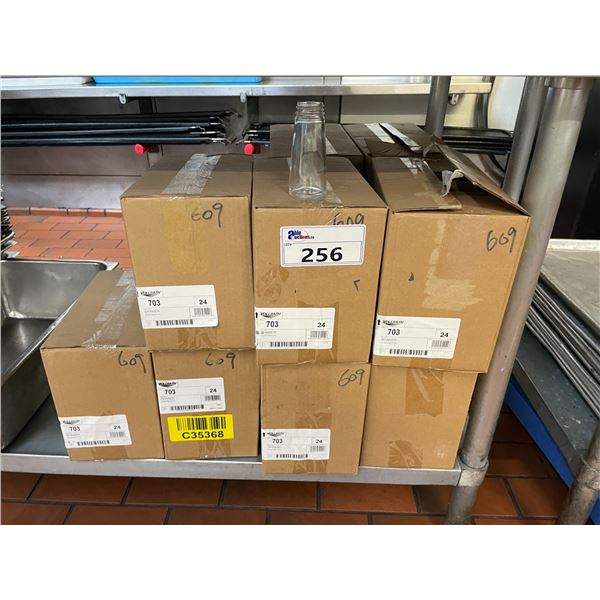 11 BOXES OF VOLLRATH 703 COMMERCIAL GLASS BOTTLES