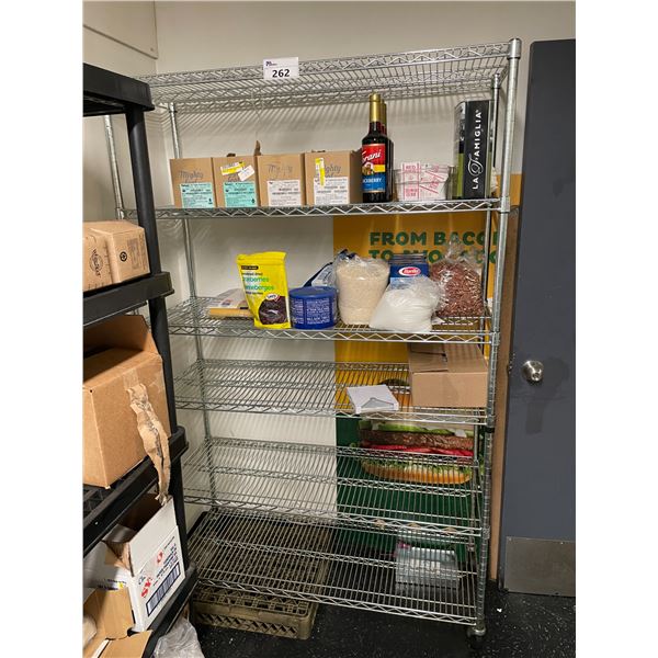 6 TIER 48"W X 18"D X 76"H MOBILE COMMERCIAL METRO STYLE RACKING SYSTEM