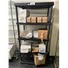 Image 1 : BLACK PLASTIC 5 TIER 35"W X 214"D X 72"H COMMERCIAL STORAGE RACK