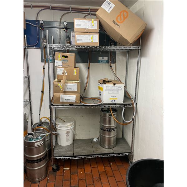 4 TIER 47"W X 18"D X 76"H MOBILE METRO STYLE RACK & 3 TIER 47"W X 18"D X 76"H MOBILE METRO STYLE