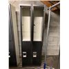 Image 2 : BLACK/GREY 4 DOOR COMMERCIAL LOCKER APPROX. 6'H X 15"D X 2'W