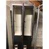 Image 2 : BLACK/GREY 4 DOOR COMMERCIAL LOCKER APPROX. 6'H X 15"D X 2'W