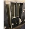 Image 2 : BLACK/GREY 4 DOOR COMMERCIAL LOCKER APPROX. 6'H X 15"D X 2'W