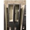 Image 3 : BLACK/GREY 4 DOOR COMMERCIAL LOCKER APPROX. 6'H X 15"D X 2'W