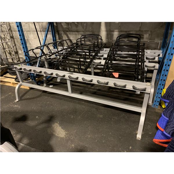 COMMERCIAL SINGLE TIER 10 WEIGHT DUMBBELL WEIGHT RACK