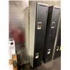 Image 1 : BLACK/GREY 2 DOOR COMMERCIAL LOCKER APPROX. 6'H X 15"D X 2'W