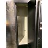 Image 2 : BLACK/GREY 2 DOOR COMMERCIAL LOCKER APPROX. 6'H X 15"D X 2'W