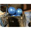 Image 1 : 4 ULTIMATE FITNESS COMMERCIAL 65CM BLUE EXERCISE BALLS AND 1 FIT BALL COMMERCIAL 55CM MULTI COLOUR