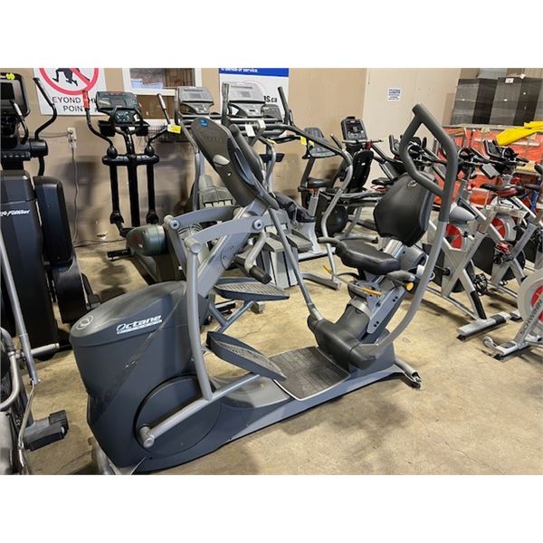 OCTANE FITNESS XR6E COMMERCIAL SEATED ELLIPTICAL WITH DISPLAY SCREEN & POWER CABLES