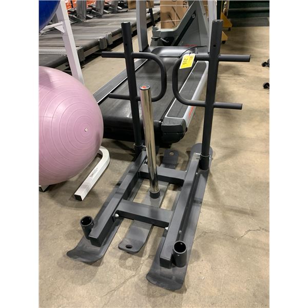 BLACK METAL COMMERCIAL FREE WEIGHT PUSH SLED