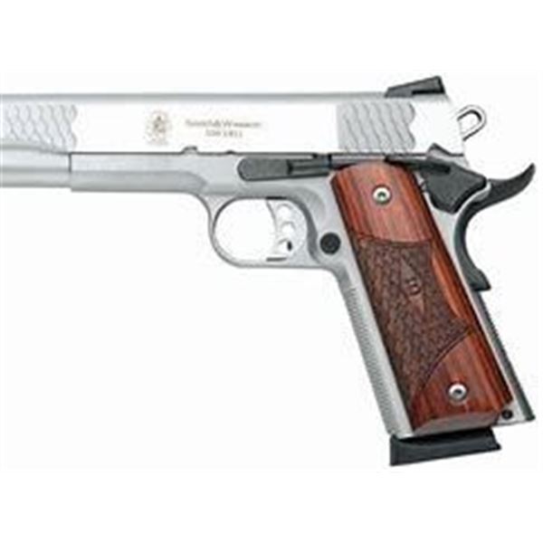 S&W 1911 ES .45ACP 5" FS 8-SHOT MATTE STAINLESS WOOD