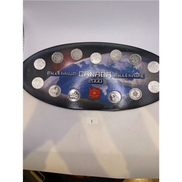 2000 Millennium Canadian Quarter Set