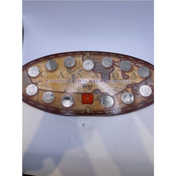 1999 Millennium Canadian Quarter Set