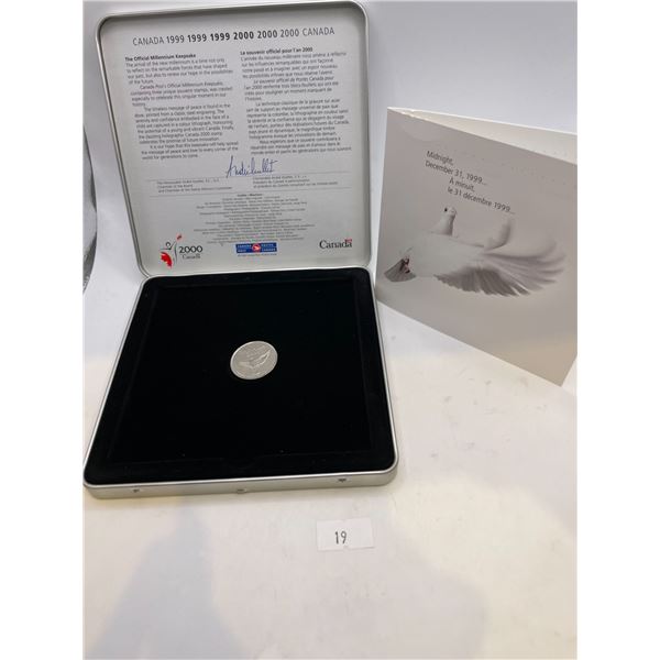2000 Canada Post Official Millennium Keepsake Coin