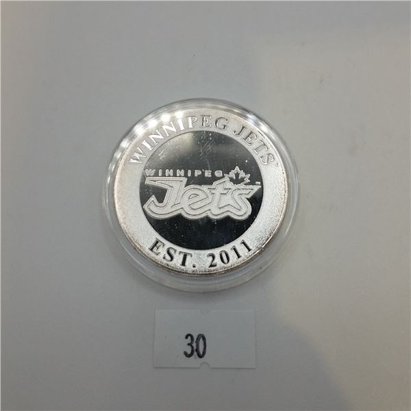Winnipeg Jets Silver Coin