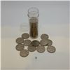 Image 1 : Tube of George V Nickels 1922-1936