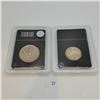 Image 2 : 1916 Barber Quarter and Uncirculated Kennedy Half Dollar