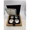 Image 1 : 1976 Montreal Olympic Proof Coin Set 4 Coins .925 Silver 4.32 Troy Ounces