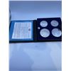 Image 1 : 1976 Montreal Olympic Proof Coin Set 4 Coins .925 Silver 4.32 Troy Ounces