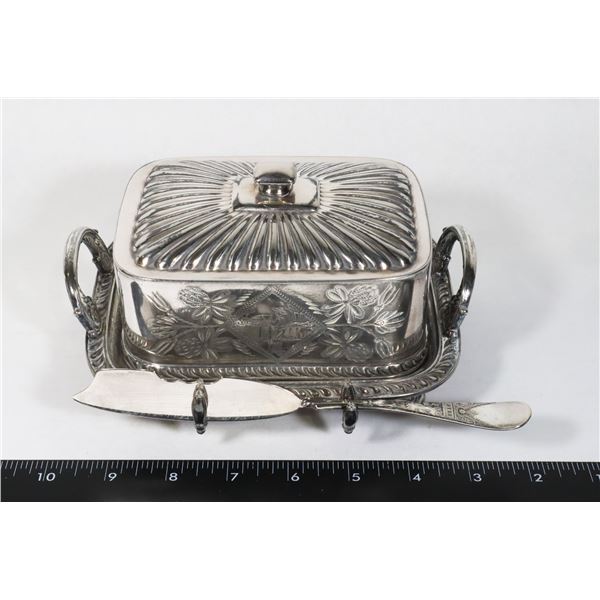 ROGERS MFG CO QUADRUPLE PLATE SILVER BUTTER