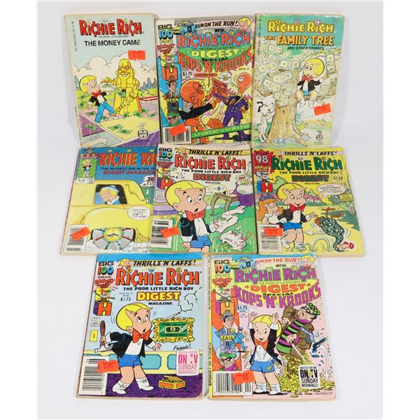 LOT OF RICHIE RICH COMIC BOOKS