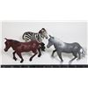 Image 1 : LOT OF VINTAGE HORSES AND ZEBRA
