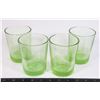 Image 1 : MARTHA STEWART GREEN GLASSES 4-1/2" TALL X 3"