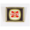Image 1 : LUCKY BIERE LAGER BEER BELT BUCKLE