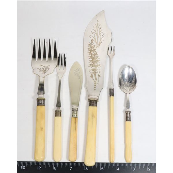 BONE HANDLED CUTLERY/ SERVICE SET