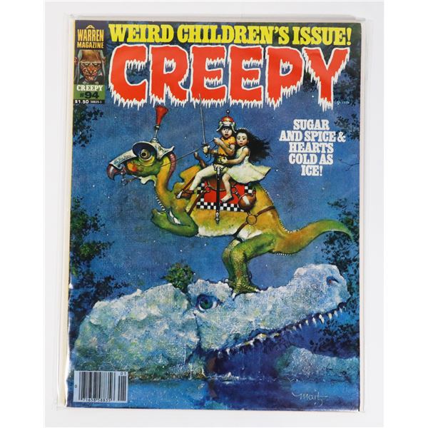 A WARREN MAGAZINE CREEPY ISSUE #94 JANUARY 1978