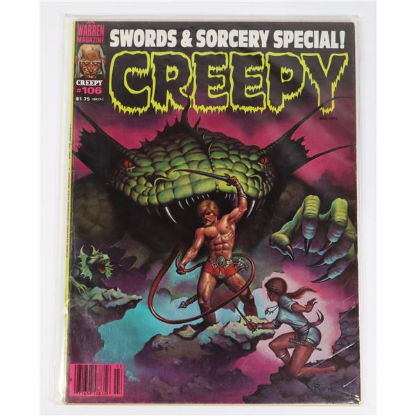 A WARREN MAGAZINE CREEPY ISSUE #106 MARCH 1979