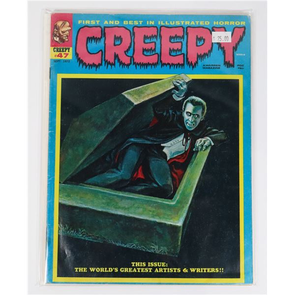 A WARREN MAGAZINE CREEPY ISSUE #47 SEPTEMBER 1972