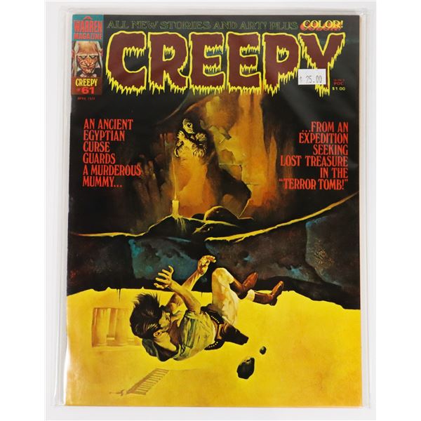 A WARREN MAGAZINE CREEPY ISSUE #61 APRIL 1974