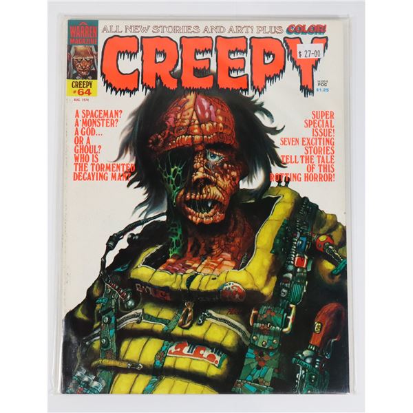 A WARREN MAGAZINE CREEPY ISSUE #64 AUGUST 1974