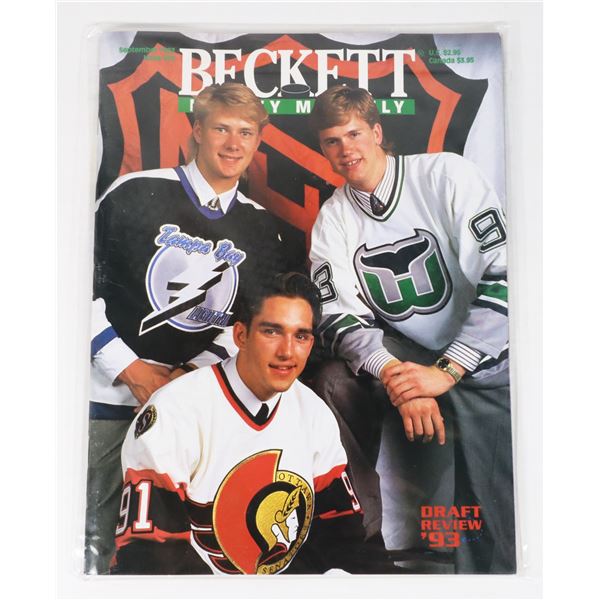 BECKETT HOCKEY MONTHLY SEPTEMBER 1993