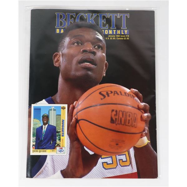 BECKETT BASKETBALL MONTHLY JANUARY 1992