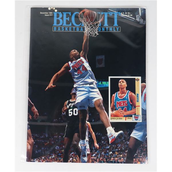 BECKETT BASKETBALL MONTHLY DECEMBER 1991