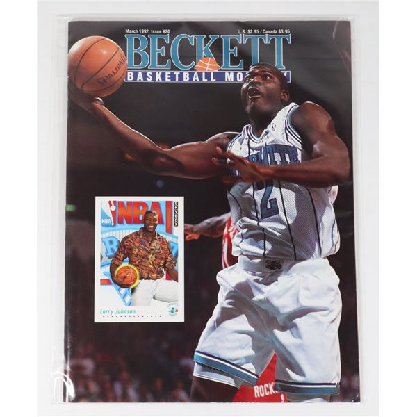 BECKETT BASKETBALL MONTHLY MARCH 1992