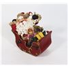 Image 1 : SMALL SANTA ON SLEIGH CHRISTMAS ORNAMENT