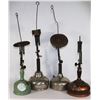Image 1 : LOT OF 4 (3 COLEMAN) GAS LAMPS FOR RESTORATION