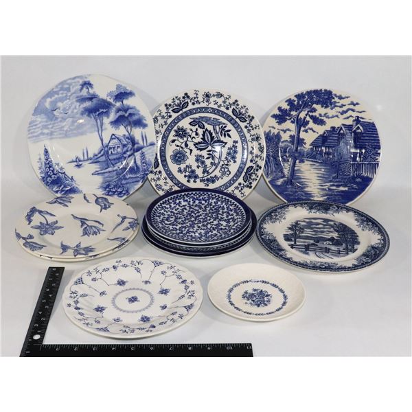 VINTAGE BLUE TRANSFERWARE VARIOUS SIZES