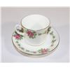 Image 5 : TEA CUPS CHINA AND CREAM AND SUGAR DISH