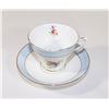 Image 9 : TEA CUPS CHINA AND CREAM AND SUGAR DISH