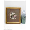 Image 1 : FRAMED ANTIQUE MURILLO PRINT PORCELAIN MINI