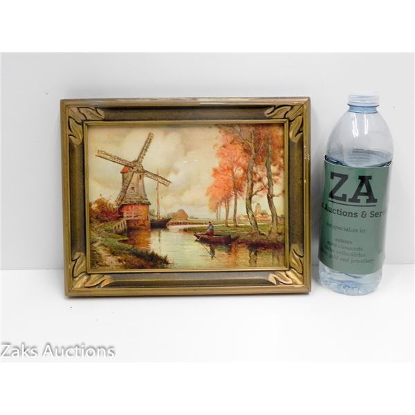 FRAMED PICTURE SIGNED BY ARTIST