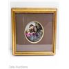 Image 2 : FRAMED ANTIQUE MURILLO PRINT PORCELAIN MINI