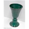 Image 2 : GLAZED TURQUIOSE GREEN SPECKLED POTTERY GOBLET