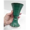 Image 4 : GLAZED TURQUIOSE GREEN SPECKLED POTTERY GOBLET